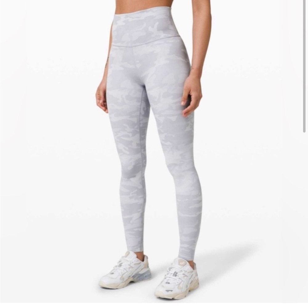 lululemon athletica Gray Camo Leggings
